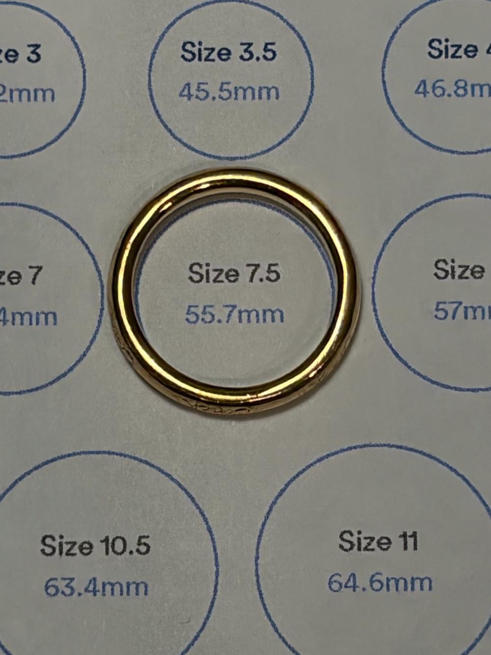 Coach Gold Tone Pink Crystal Stacking Rings - Women Jewelry - Picture 3 of 3